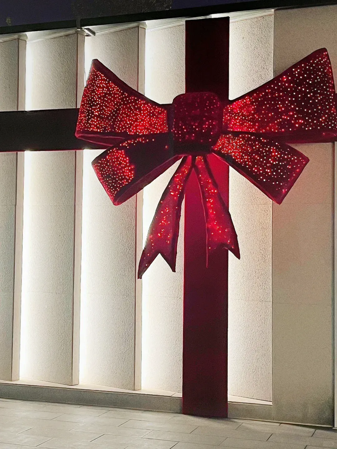 Christmas Building Bow Holiday Decoration