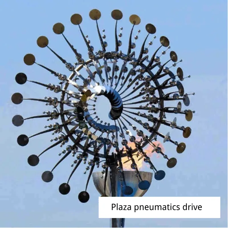 LED color-changing outdoor squares Mechanical or electric pneumatic devices