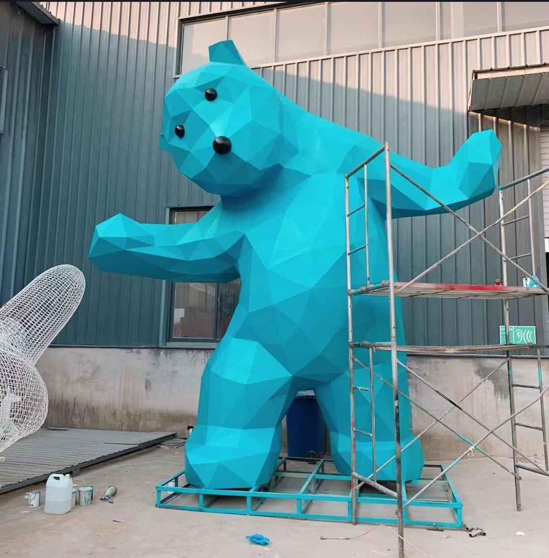 Custom Giant Modern Abstract Art Sculpture for Shopping Mall Exterior, Garden & Public Square Display