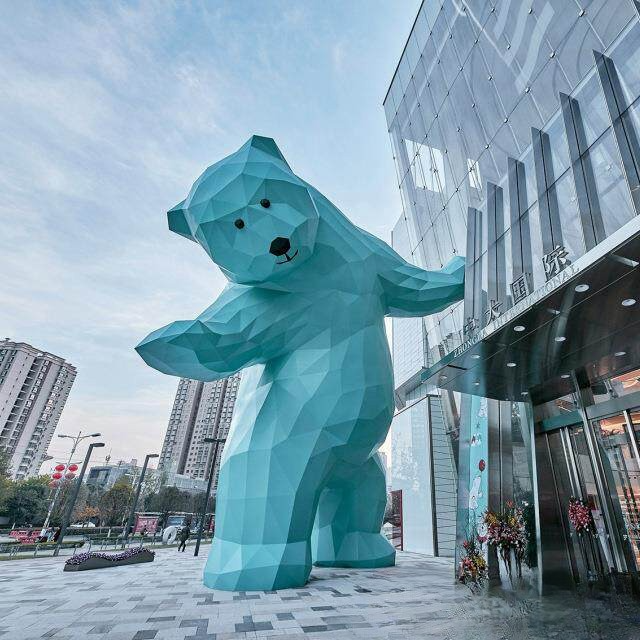 Custom Giant Modern Abstract Art Sculpture for Shopping Mall Exterior, Garden & Public Square Display