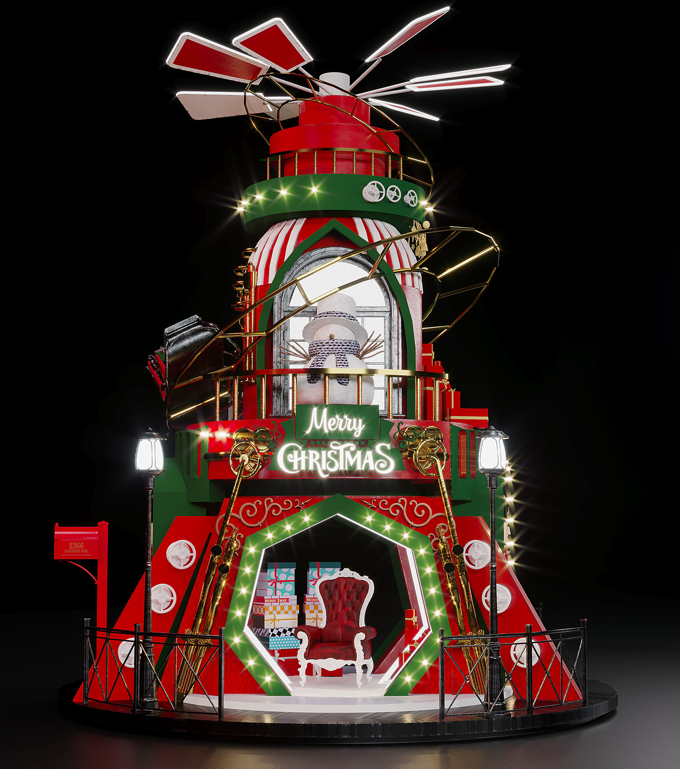 shopping center Festival decor display design (8).webp