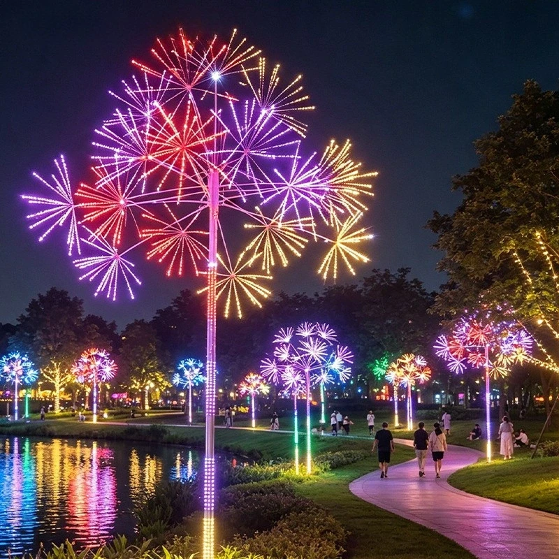 Waterproof RGB Firework LED Tree Light
