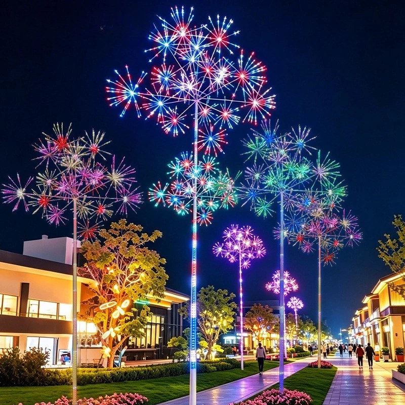 Waterproof RGB Firework LED Tree Light