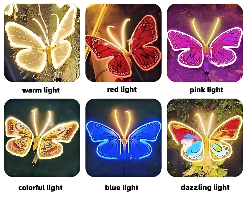 Butterfly Fairyland Theme Outdoor Led Tree Light Decor