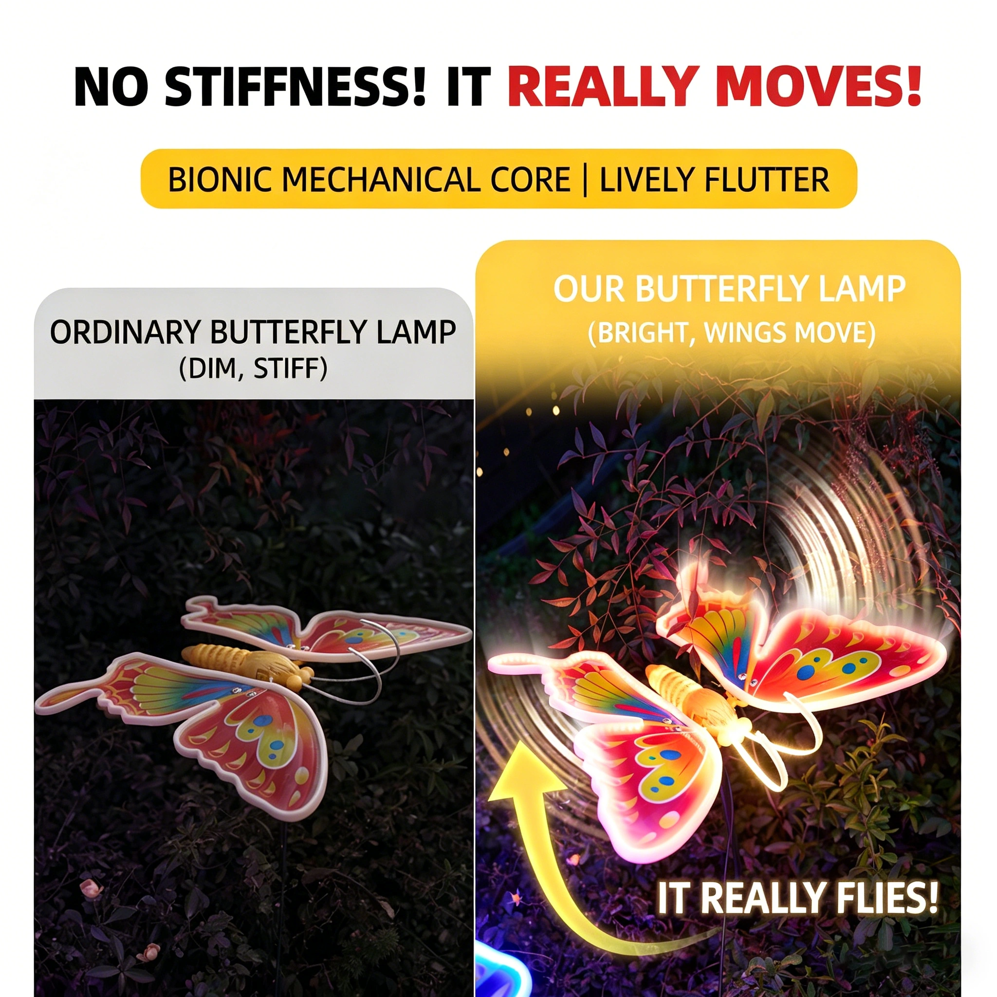Butterfly Fairyland Theme Outdoor Led Tree Light Decor