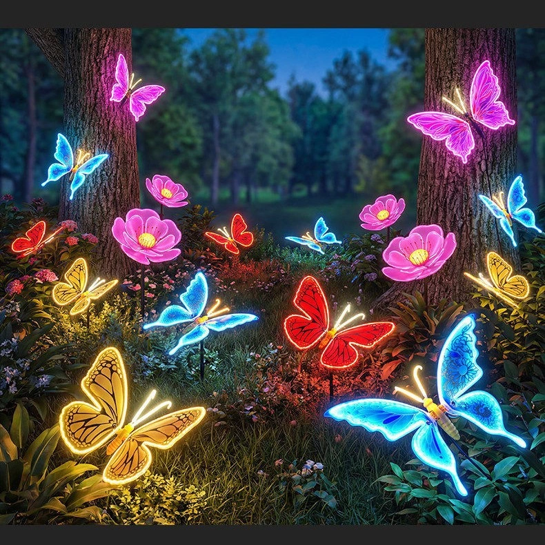 55 Butterfly Fairyland Theme Outdoor Led Tree Light Decor (12).webp