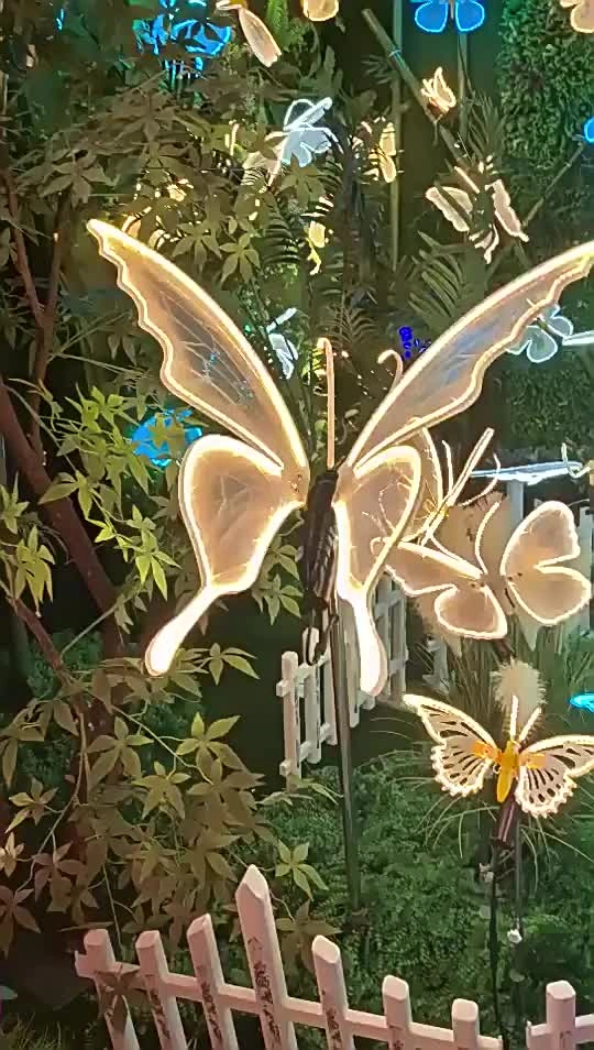 55 Butterfly Fairyland Theme Outdoor Led Tree Light Decor (13).webp