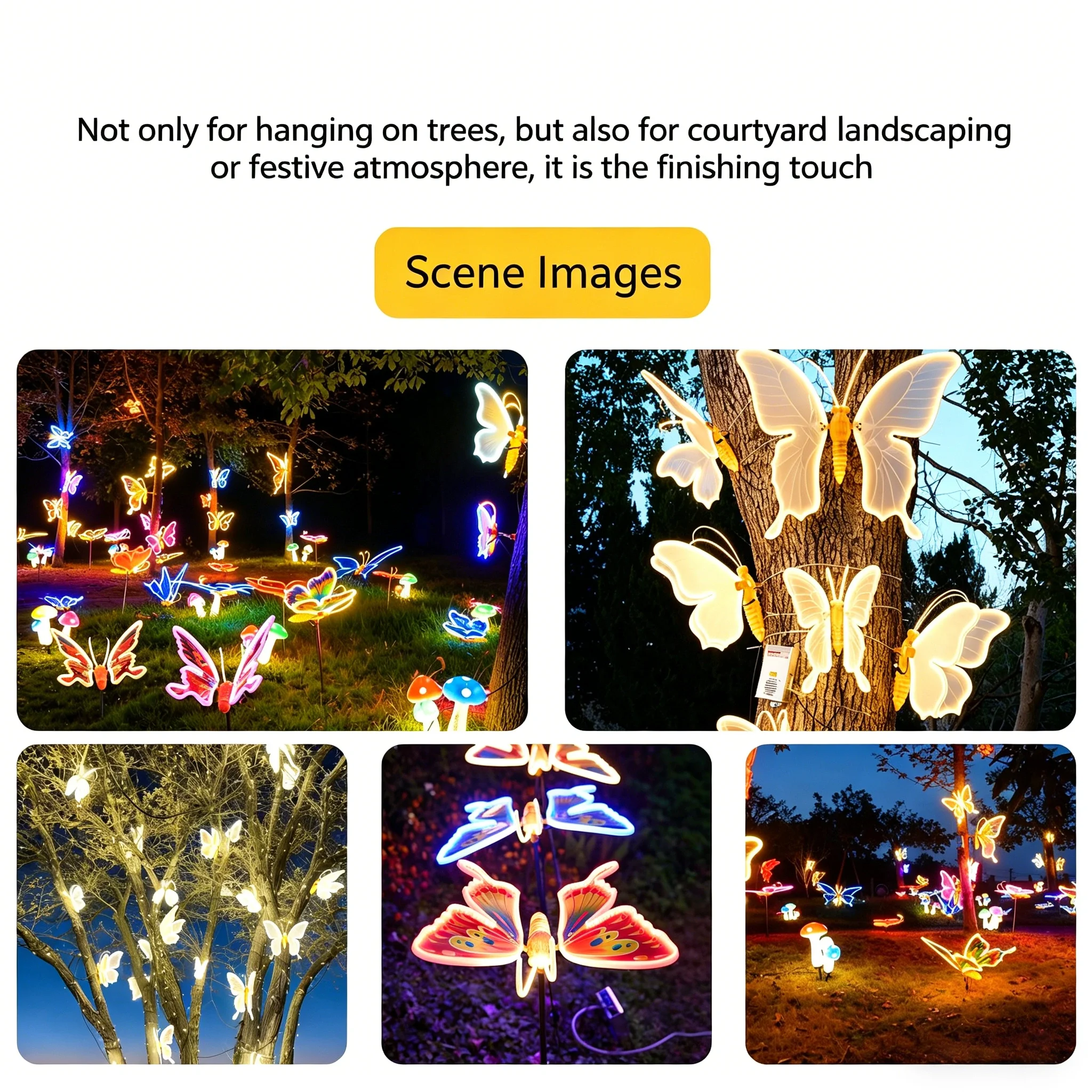 55 Butterfly Fairyland Theme Outdoor Led Tree Light Decor (14).webp