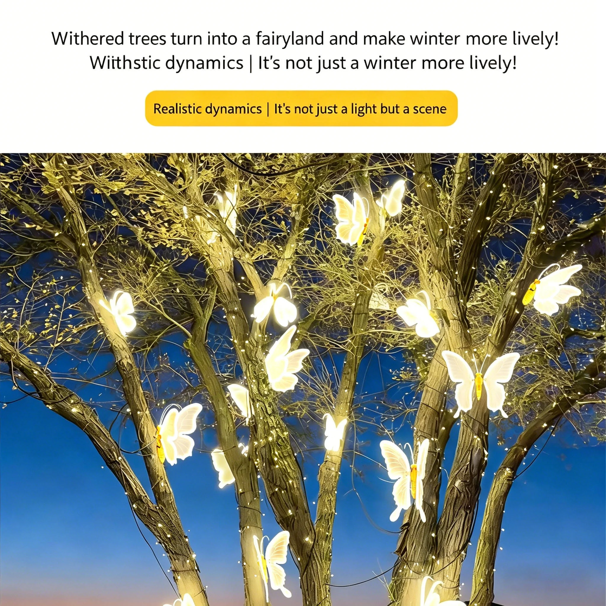 55 Butterfly Fairyland Theme Outdoor Led Tree Light Decor (15).webp