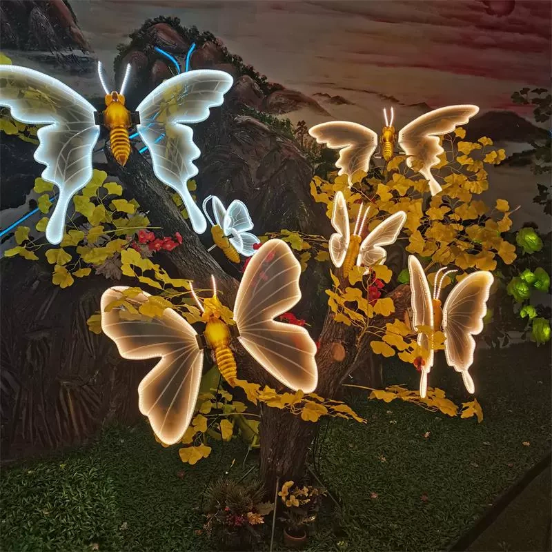 LED Butterfly Tree Light Outdoor Decor