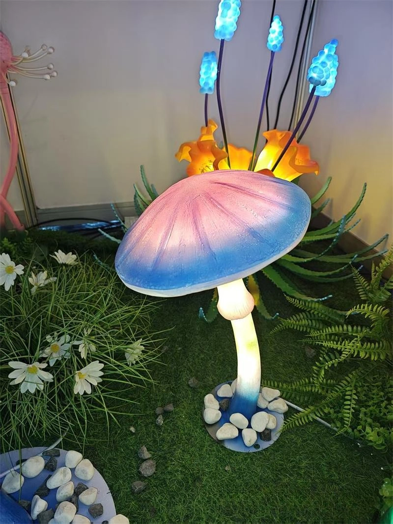 Simulated LED Mushroom Outdoor Park Decor Lamp