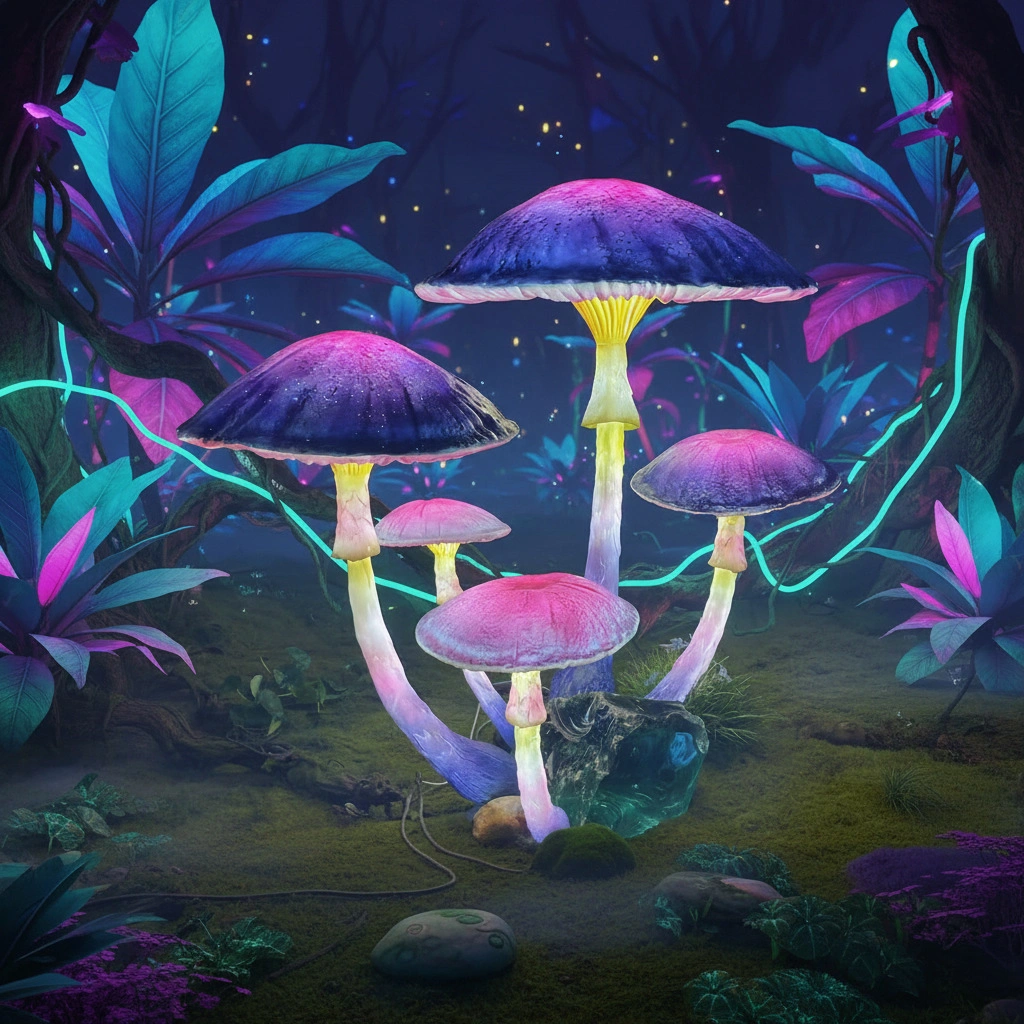 Fairyland Style Luminous LED Mushroom Outdoor Garden Decor