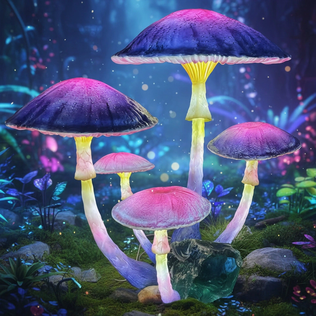 Fairyland Style Luminous LED Mushroom Outdoor Garden Decor