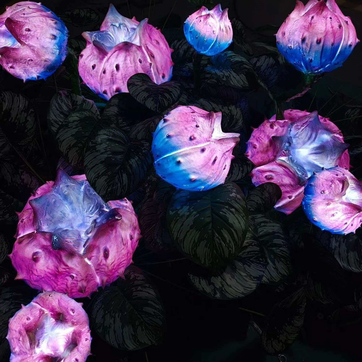 Glowing Forest LED Light Set - Corpse Flower Simulated Plant for Artificial Scenery