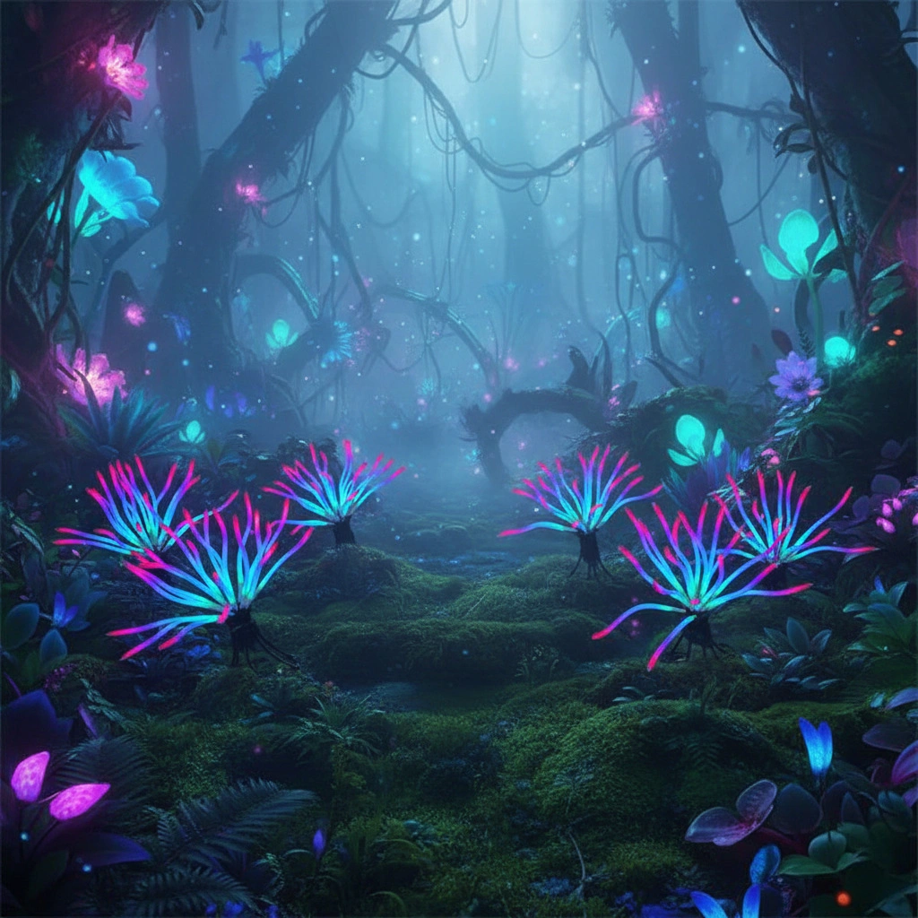 Glowing Forest LED Light Set - Chrysanthemum Tree in the Dream