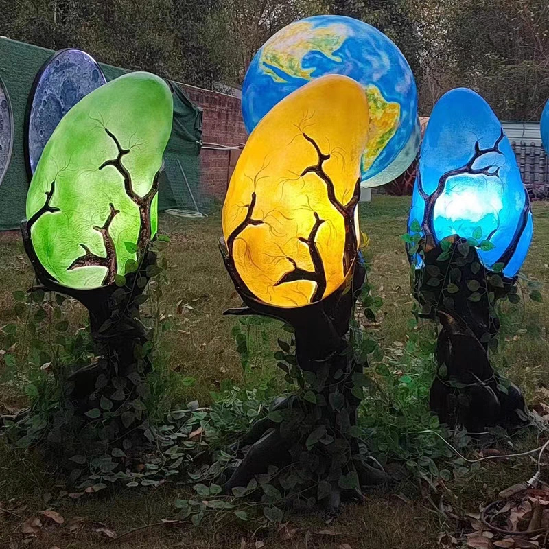 The Glowing Theme Park Decor Set - Bioluminescent Dragon Eggs-Color LED product