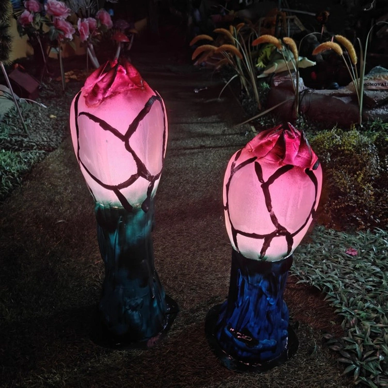 The Glowing Theme Park Decor Set -Alien Lotus Pods-Color LED product