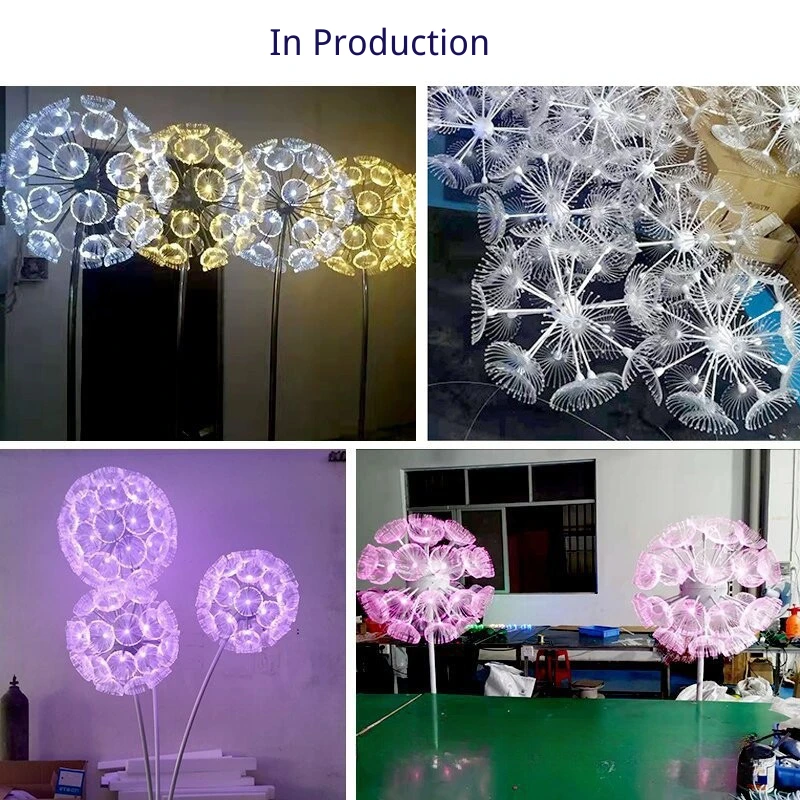 72 LED Simulation Dandelion Outdoor Fiber Optic RGB Landscape Lights  (4).webp