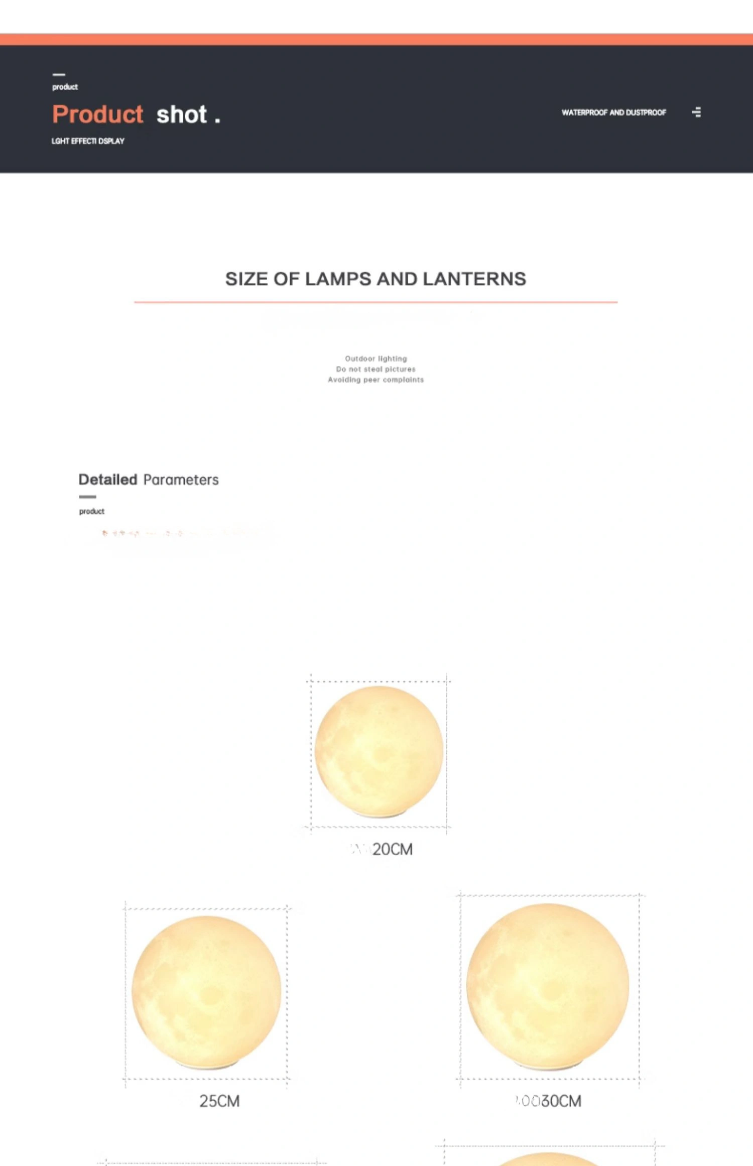  IP65 Waterproof Moon Decorative Stake Light for Yard