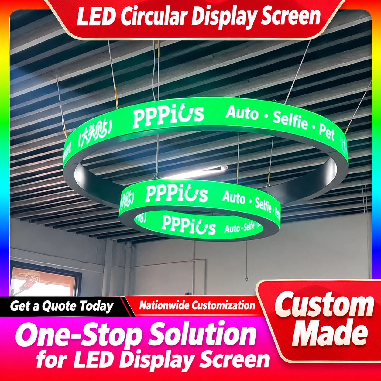 Custom Indoor Curved LED Billboard Screen for Advertising